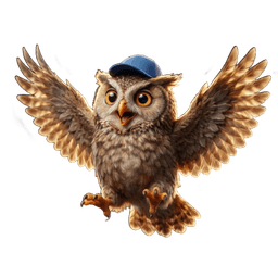 Jesse the owl celebrating