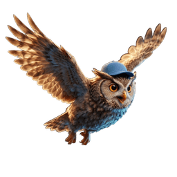 Jesse the owl soaring
